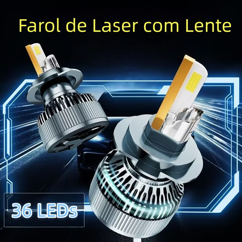 M70 LED headlight Bulb H1/H3/H4/H7/H11/9005/9006 40000LM Super Bright  300W 6000K White Light, 12-24V Plug and Play 2-Pack